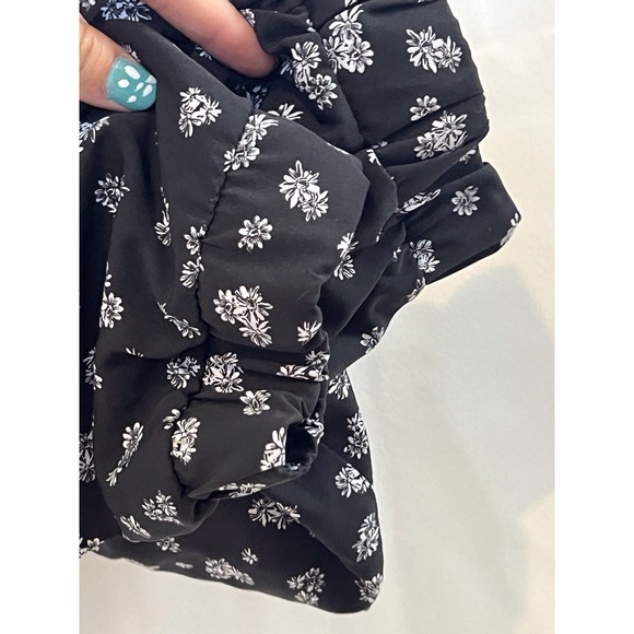 Seventeen Flower Print Harem Pants, Elastic Waist,‎ Pockets, Women's Size Large - Picture 8 of 9